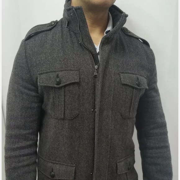 ❌SOLD❌ Express MilitaryStyle Wool Coat - Picture 8 of 11